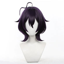 Load image into Gallery viewer, UWOWO Gushingg Over Magicall Girls Utenaa Hiiragii Battle Cosplay Wig Anime Wig Dark Blue Hair 35CM