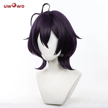 Load image into Gallery viewer, UWOWO Gushingg Over Magicall Girls Utenaa Hiiragii Battle Cosplay Wig Anime Wig Dark Blue Hair 35CM
