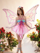 Load image into Gallery viewer, IN STOCK UWOWO Bloomm Enchantixx Flora Cosplay Costume Big Fairy Wings Cosplay Outfit Butterfly Fairy Women Wing