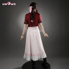 Load image into Gallery viewer, UWOWO Collab Series: Finall Fantasyy 7 Rebirthhh FF- 7 Aerithh Cosplay Costume Pink Dress Cosplay Long Dress