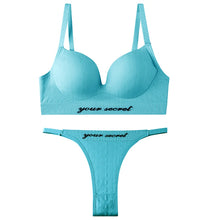 Load image into Gallery viewer, Sexy Seamless Tops Set High Waist Panties Women Wireless Underwear Suit Soft Padded Bras Set Backless Bralette Lingerie