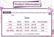 Load image into Gallery viewer, IN STOCK UWOWO Musashii Cosplay Game Azur Lanee Musashii Oath Dress 'Purest Wisteria' Bride Cosplay Costume Halloween Costume