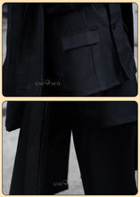 Load image into Gallery viewer, UWOWO Dazaii Cosplay Costume Dazaii Osamuu Long Black Coat Shirt Pants Cosplay Outfit