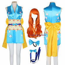 Load image into Gallery viewer, Anime Wano Country Nami Cosplay Costumes Kimono Dress Halloween Costumes for Women Vestido Role Play Suit Clothing