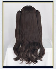 Load image into Gallery viewer, UWOWO Tohsakaa Rinn Cosplay Wig Ishtar Cosplay Wig Cosplay Wig 80cm Long Brown Double Tail