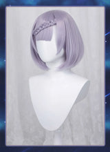 Load image into Gallery viewer, IN STOCK UWOWO Game Genshin Impact Noelle Cosplay Wig 35cm Short Game Hair Heat Resistant Synthetic Wigs