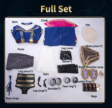 Load image into Gallery viewer, IN STOCK UWOWO Caitlyn Cosplay Game LOL Caitlyn Arcane Commander Cosplay Costume With Cloak Hat Prop Halloween Costume