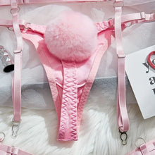 Load image into Gallery viewer, Bunny Girl Sexy Lingerie Set For Women Hollow Out See-Through Straps Patchwork Sexy Bunny Headband Lingerie Bra Set