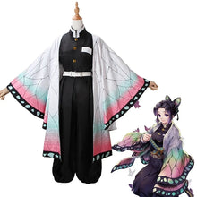 Load image into Gallery viewer, Women Girls Kochou Kanae Cosplay Costume Demon-Slayer ForAdult Anime Kimetsu-No-Yaiba Shinobu Kochou Halloween Clothes