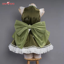Load image into Gallery viewer, IN STOCK UWOWO Nahida Cosplay Genshin Impact Cosplay Fanart Nahida Cute Maid Cosplay Maid Dress Ice-green Halloween Outfit