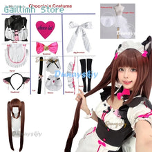 Load image into Gallery viewer, Vanilla Cosplay Costume In Stock Maid Dress Maid Outfit NEKOPARA Chocola Vanilla OVA Maid Game Uniform Cat Neko Girl Women