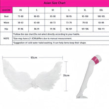 Load image into Gallery viewer, Anime 2.5 Dimensional Seduction Lilysa Amano Liliel Cosplay Costume Wig Wing Stockings Skirt Set Leather White Uniform Girls