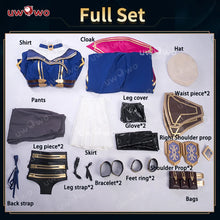 Load image into Gallery viewer, IN STOCK UWOWO Caitlyn Cosplay Game LOL Caitlyn Arcane Commander Cosplay Costume With Cloak Hat Prop Halloween Costume