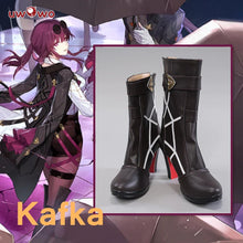 Load image into Gallery viewer, UWOWO Honkai Star Rail Kafka Cosplay Boots Stellaron Hunters HSR Nihility Cosplay Kafka Shoes Boots