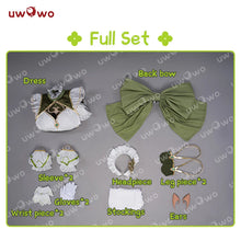 Load image into Gallery viewer, IN STOCK UWOWO Nahida Cosplay Genshin Impact Cosplay Fanart Nahida Cute Maid Cosplay Maid Dress Ice-green Halloween Outfit