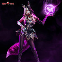 Load image into Gallery viewer, IN STOCK UWOWO League of Legend Cosplay Ahri Costume LOL Coven Ahri Costume with Ears Halloween Costume Ahri Witch Women Dress