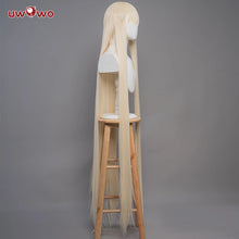 Load image into Gallery viewer, UWOWO Chii Cosplay Wig Anime/Mangaa Lolita Pink Bow Clamp Chii Wig Light Yellow Long Hair Halloween Wigs