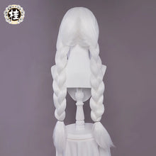 Load image into Gallery viewer, IN STOCK UWOWO Game Le Malin Rabbit Cosplay Wig 80cm Silver White Long braided Hair For Halloween Outfit