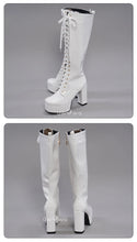 Load image into Gallery viewer, UWOWO Cosplay Shoes Universal Shoes Boots Black Blue White Rose High Tube Boots