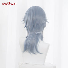 Load image into Gallery viewer, UWOWO Sunday Wig Game Honkai: Star Rail Sunday Cosplay Wig Long hair Grey blue 48cm Wig