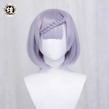 Load image into Gallery viewer, IN STOCK UWOWO Game Genshin Impact Noelle Cosplay Wig 35cm Short Game Hair Heat Resistant Synthetic Wigs