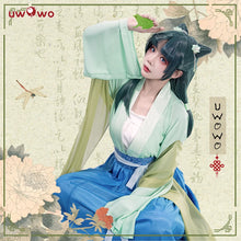 Load image into Gallery viewer, IN STOCK UWOWO Maomao Cosplay Anime The Apothecaryy Diariess Maomao Frog Green Hanfu Style Hunt Cosplay Costume New suit