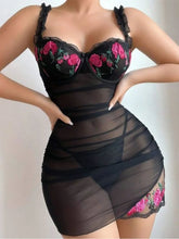 Load image into Gallery viewer, Women's Sexy Lingeie Set Transparent Lace Erotic Underwear Romantic Lingeries Set Sexy Bra and Panties Sets Lingerie for Woman