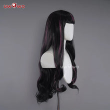 Load image into Gallery viewer, IN STOCK UWOWO Draculauraa Wig Little Devil Cosplay With Cape Wig Black and Pink 75CM Long Hair Heat Resistant Halloween Wig