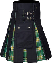 Load image into Gallery viewer, CLOUD KILT " Kilt for Men, Utility Kilt, 100% Cotton Jeans Hybrid Kilt, Modern Box Pleated Tartan Traditional Men's Kilt