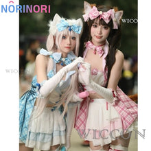 Load image into Gallery viewer, Anime Game Nekopara Vanilla Chocola Cosplay Costume Nekomimi Paradise Wig Printing Maid Attire Woman Sexy Kawaii Carnival Suit