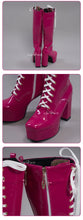 Load image into Gallery viewer, UWOWO Cosplay Shoes Universal Shoes Boots Black Blue White Rose High Tube Boots