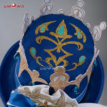 Load image into Gallery viewer, UWOWO Furina Cosplay Hat Genshin Impact Furina Focalors Cosplay Hydro Archon Fontaine Rococo Style Headwear with Acces