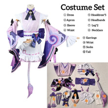 Load image into Gallery viewer, Yumemizuki Mizuki Cosplay Costume Wig for Game Genshin Impact Women Kimono Dress Women Role Play Outfits