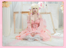 Load image into Gallery viewer, LAST BATCH UWOWO Anime/Mangaa Chii Cosplay Costume Lolita Pink Dress with Bowknot Clamp Halloween Christmas Chii Costumes Outfit