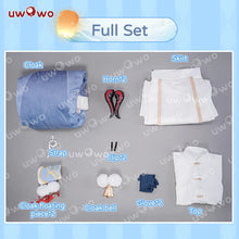 Load image into Gallery viewer, LAST BATCH UWOWO Genshin Impact Ganyu Childhood Ver. Cloak Coat Cosplay Costume
