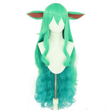 Load image into Gallery viewer, UWOWO Soraka Wig Game League of Legends/LOL: Star Guardian Soraka SG Cosplay Wig With Ear Long Hair Green 100CM Wig