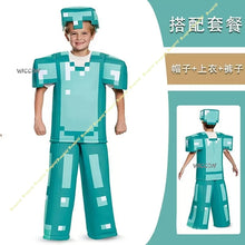 Load image into Gallery viewer, Cosplay Costumes Boys Children M I New Green E Clothes Gray Onesie Child St e Ve Game Character Performance Christmas Halloween