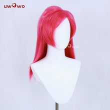 Load image into Gallery viewer, UWOWO Tecnaa Cosplay Wig Fairy Wings Cosplay Wig Long Hair Pink Red Hair Women Hair