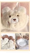 Load image into Gallery viewer, Cartoon Bear Students Plush Sexy Comfortable Wireless Bra & Brief Sets Comfortable Lingerie Japanese Girls Winter Underwear