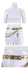 Load image into Gallery viewer, UWOWO Rumi Cosplay Collab Series: Kpop Huntrix Rumi White Holographic Performance Cosplay Costume XS-3XL Halloween Costume