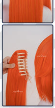 Load image into Gallery viewer, UWOWO Orphie Wig Game Zenless Zone Zero ZZZ Orphie Cosplay Wig Orphie "Magus" Magnusson Wig Orange Hair Long Hair Halloween Wig