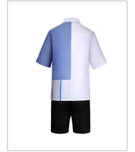 Load image into Gallery viewer, Anime Link Click Lucas Cosplay Costume White Short Wig Lu Guang Blue Shirt Pant Hat Full Set Daily Clothing Halloween
