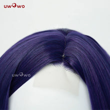 Load image into Gallery viewer, UWOWO Caitlyn Wig Game LOL: Caitlyn Arcane Commander Cosplay Wig Lace Wig High Quality Dark Blue Hair