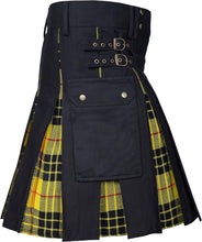 Load image into Gallery viewer, CLOUD KILT " Kilt for Men, Utility Kilt, 100% Cotton Jeans Hybrid Kilt, Modern Box Pleated Tartan Traditional Men's Kilt