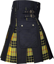 Load image into Gallery viewer, CLOUD KILT " Kilt for Men, Utility Kilt, 100% Cotton Jeans Hybrid Kilt, Modern Box Pleated Tartan Traditional Men's Kilt