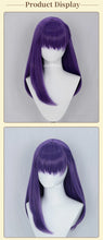 Load image into Gallery viewer, UWOWO Sakura Wig Game Fateee/Stayy Nightt HF 3 spring song Sakura Matou Dress Cosplay Wig Long Purple Hair Halloween Wig
