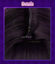 Load image into Gallery viewer, UWOWO Gushingg Over Magicall Girls Utenaa Hiiragii Battle Cosplay Wig Anime Wig Dark Blue Hair 35CM