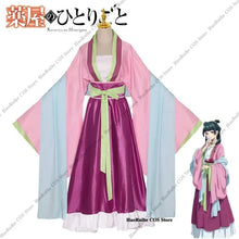 Load image into Gallery viewer, IN STOCK Maomao Cosplay Costume Wig Anime The Apothecary Diaries Pink Dress Halloween Party for Women