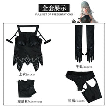 Load image into Gallery viewer, Game NieR:Automata A2 Cosplay Costume Wig Sexy Black Battle Suit For Women Girl Handsome Halloween Party A2 Role Play Outfit