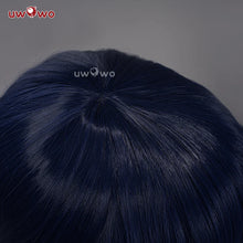 Load image into Gallery viewer, IN STOCK UWOWO Ahri Cosplay Wig Game League of Legends/LOL: Ahri Wig Champion Cosplay Wigs Ahri Hair Dark Blue 100cm Long Wig
